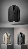 Italian wool blend tailored jacket